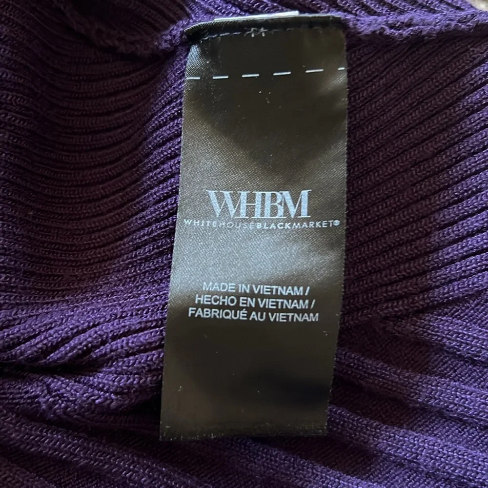 Deep purple women’s medium White House Black Market turtleneck - Picture 5 of 9